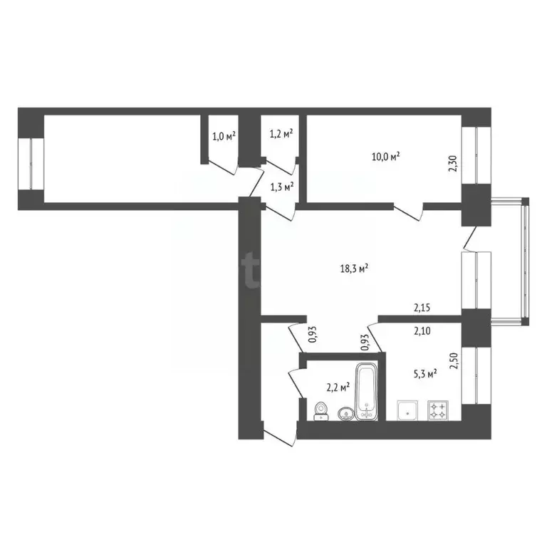 3-к кв. Башкортостан, Уфа ул. Рихарда Зорге, 21 (56.0 м) - Фото 1