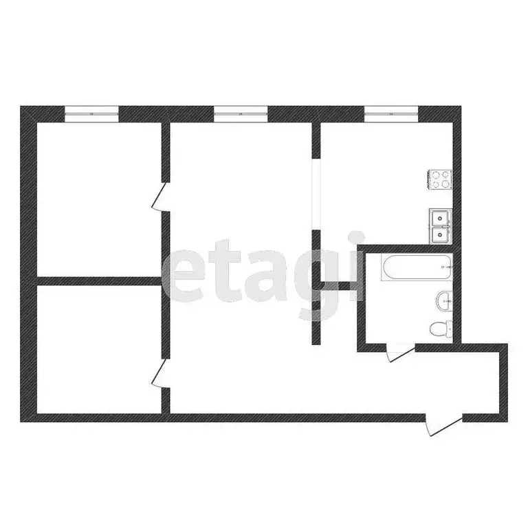 3-комнатная квартира: деревня Дударева, улица Созидателей, 10 (85 м) - Фото 0