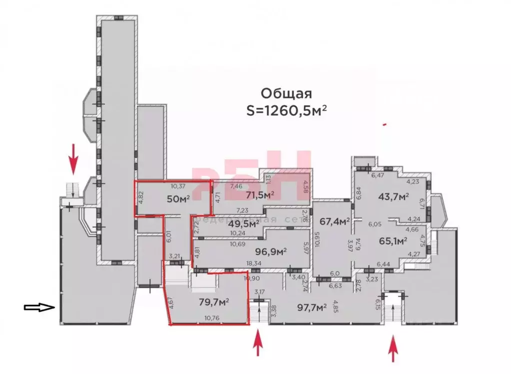 Торговая площадь в Тюменская область, Тюмень Олимпийская ул., 11 (140 ... - Фото 2