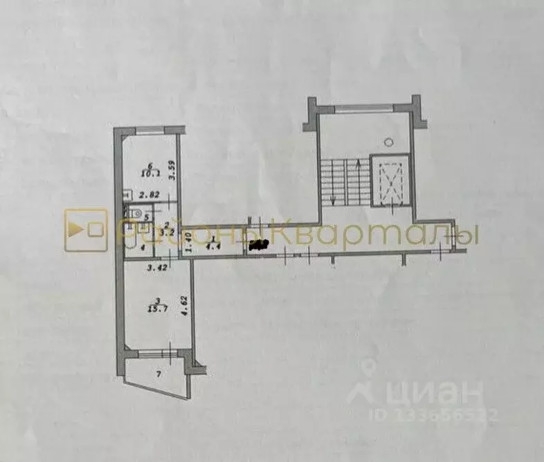 1-к кв. Новосибирская область, Новосибирск ул. Мясниковой, 10 (37.1 м) - Фото 2