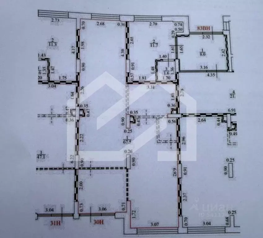 Торговая площадь в Москва № 160 кв-л, 1Вк2 (68 м) - Фото 2