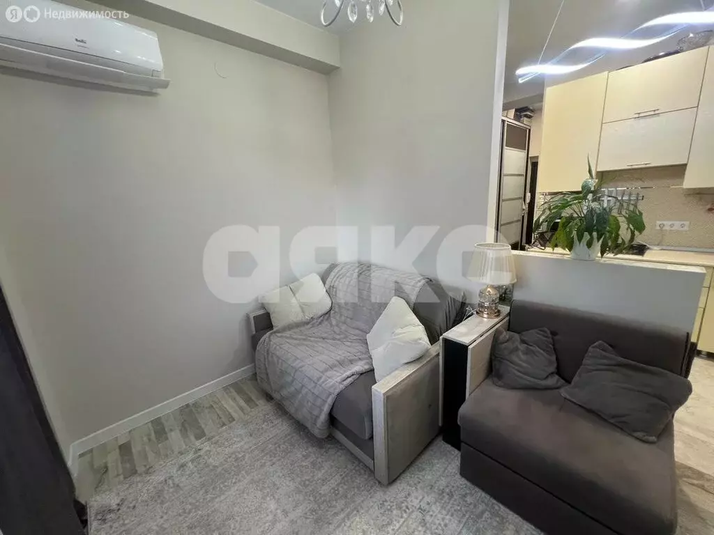 Квартира-студия: Сочи, микрорайон Мамайка, Загородная улица, 20 (24.1 ... - Фото 1