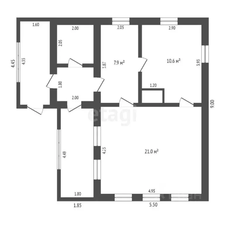 Дом в Белгородская область, Корочанский район, Бубновское с/пос, с. ... - Фото 2