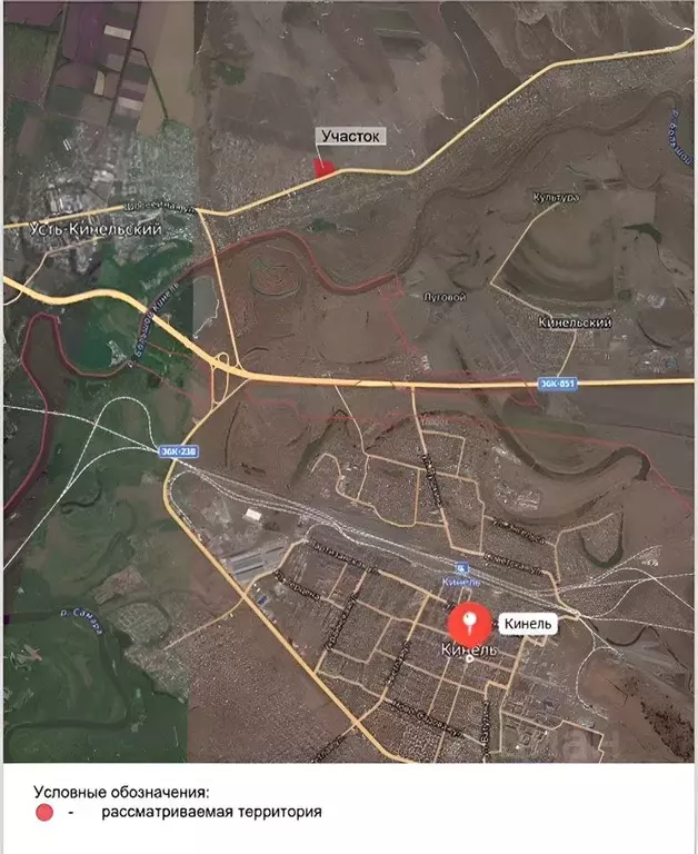 Участок в Самарская область, Кинель городской округ, Усть-Кинельский ... - Фото 0