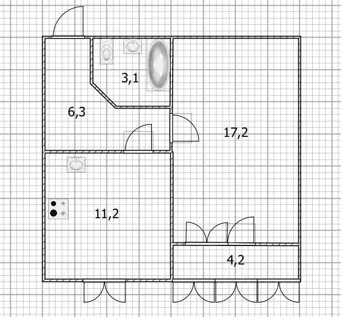 1-к кв. Башкортостан, Уфа Красноводская ул., 3 (39.9 м) - Фото 2