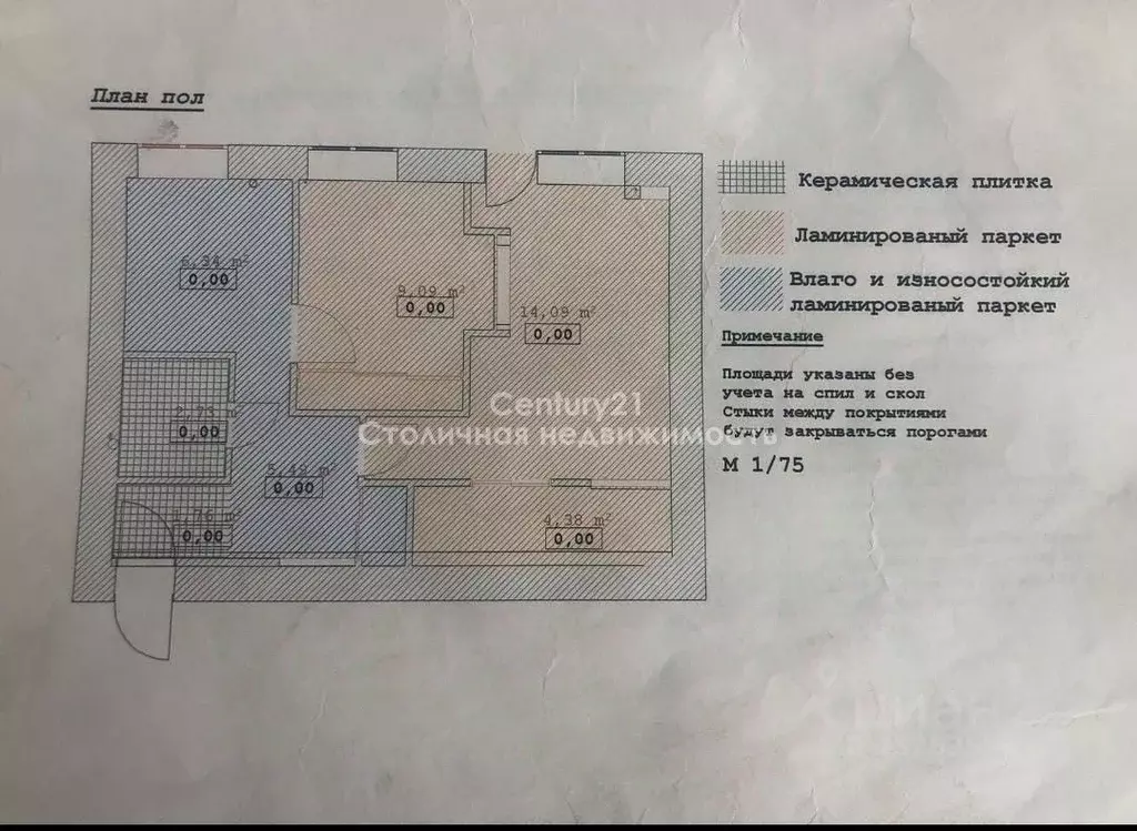 2-к кв. Московская область, Одинцово Садовая ул., 12 (42.7 м) - Фото 1