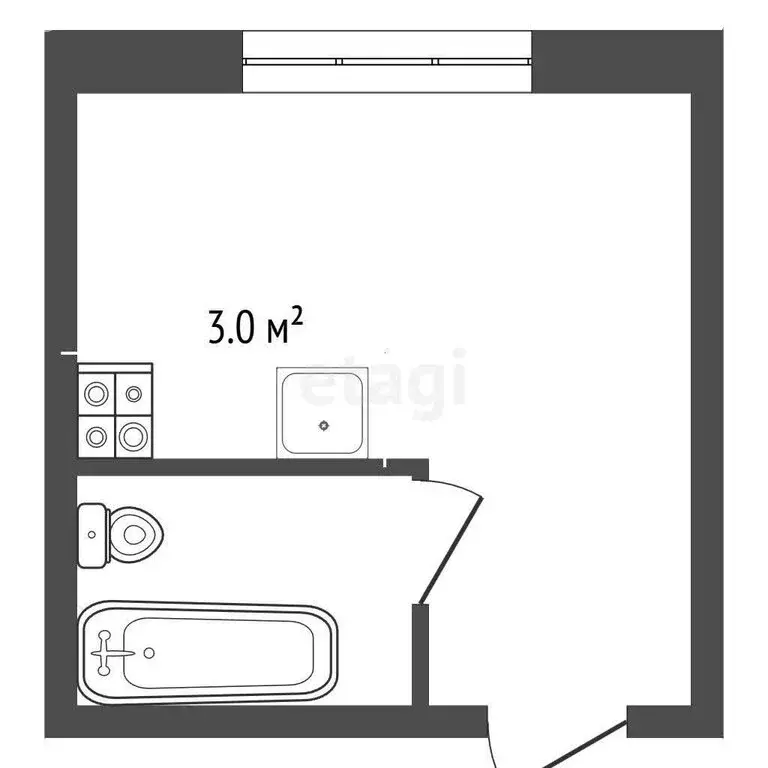 Квартира-студия: Томск, Алтайская улица, 78/2 (14.2 м) - Фото 1