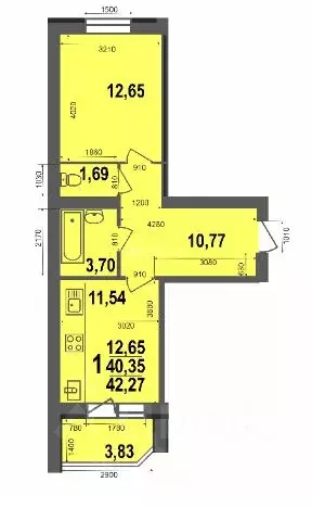 1-к кв. Владимирская область, Ковров ул. 9 Мая, 8 (40.6 м) - Фото 2