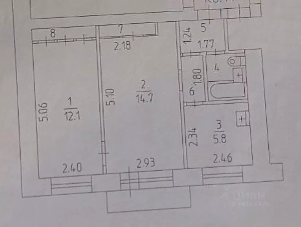 2-к кв. Пермский край, Пермь ул. Героев Хасана, 19 (41.3 м) - Фото 2