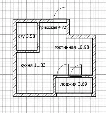 1-к кв. Оренбургская область, Оренбург Северный проезд, 23 (32.5 м) - Фото 1