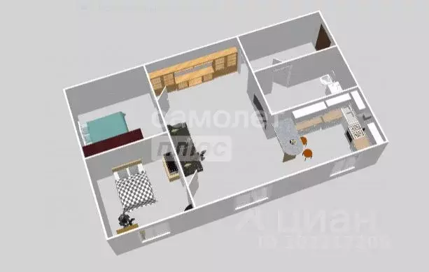 3-к кв. Ульяновская область, Ульяновск городской округ, с. Карлинское ... - Фото 2