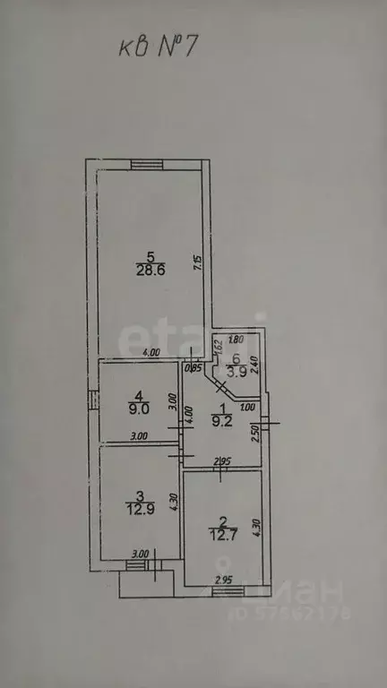 3-к кв. Дагестан, Махачкала ул. 7-я Дачная, 49А (76.3 м) - Фото 1