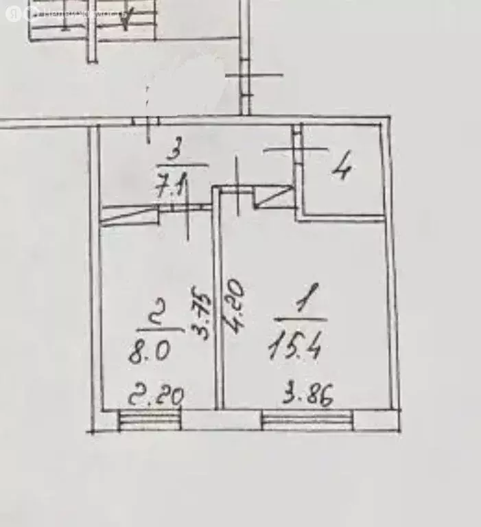 1-комнатная квартира: деревня Мстихино, Радужная улица, 7/2 (33.8 м) - Фото 2