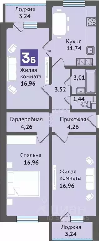 2-к кв. Марий Эл, Медведево городское поселение, Медведево пгт ул. ... - Фото 1