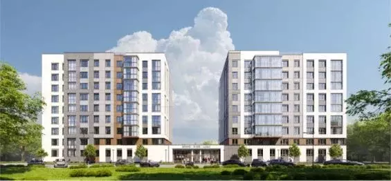 1-к. квартира, 38,4 м, 2/9 эт. - Фото 0