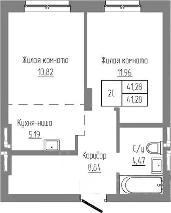2-к кв. Новосибирская область, Новосибирский район, Краснообск рп ... - Фото 0