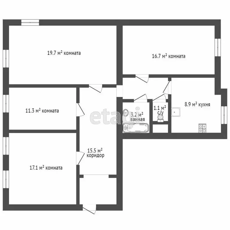 4-комнатная квартира: Санкт-Петербург, Большой Сампсониевский ... - Фото 1