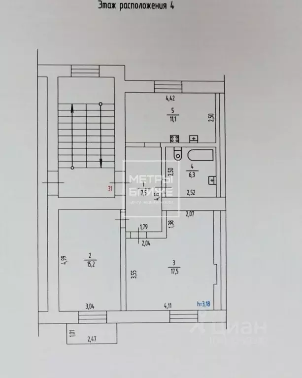 2-к кв. Пермский край, Пермь ул. Коминтерна, 9 (57.6 м) - Фото 2
