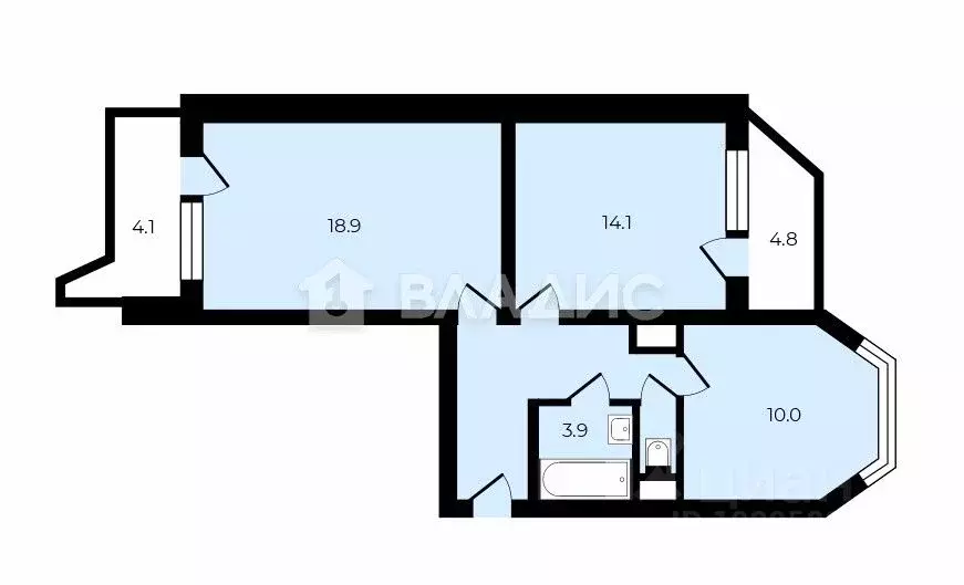 2-к кв. Москва Митинская ул., 28К1 (59.8 м) - Фото 2