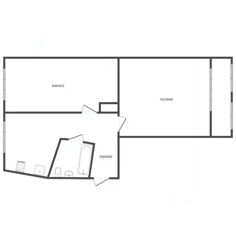 2-к кв. Севастополь ул. Горпищенко, 67 (42.3 м) - Фото 2