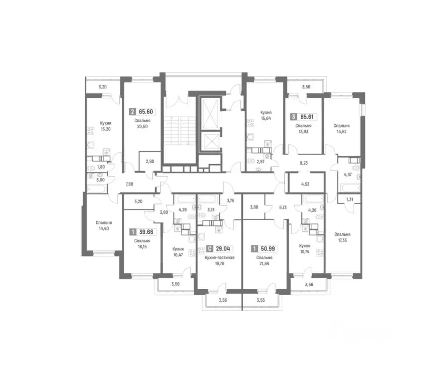 2-к кв. Ленинградская область, Мурино Всеволожский район, просп. ... - Фото 2