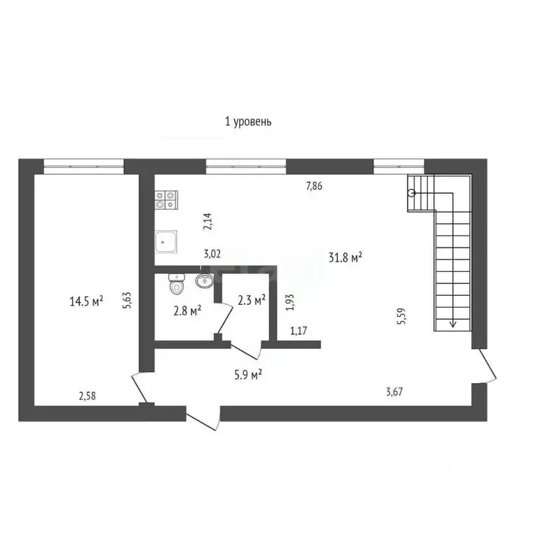 3-к кв. Севастополь ул. Адмирала Юмашева, 27 (117.7 м) - Фото 2