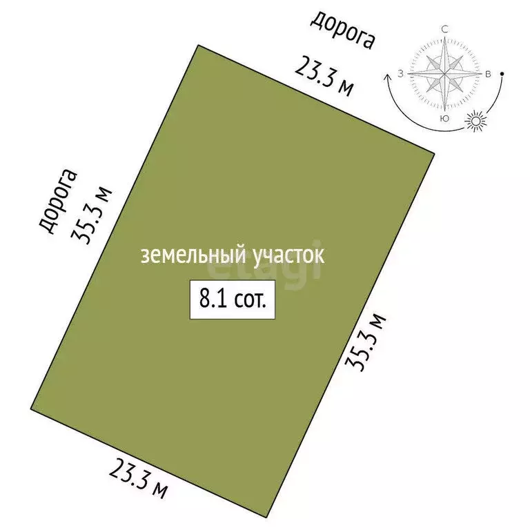 Участок в Щёлкино, Сиреневая улица, 7 (8.05 м) - Фото 0
