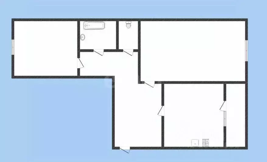 2-к кв. Костромская область, Костромской район, Караваевское с/пос, ... - Фото 2