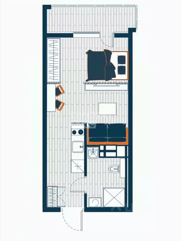 1-к кв. Приморский край, Находка Северный просп., 23 (32.5 м) - Фото 1