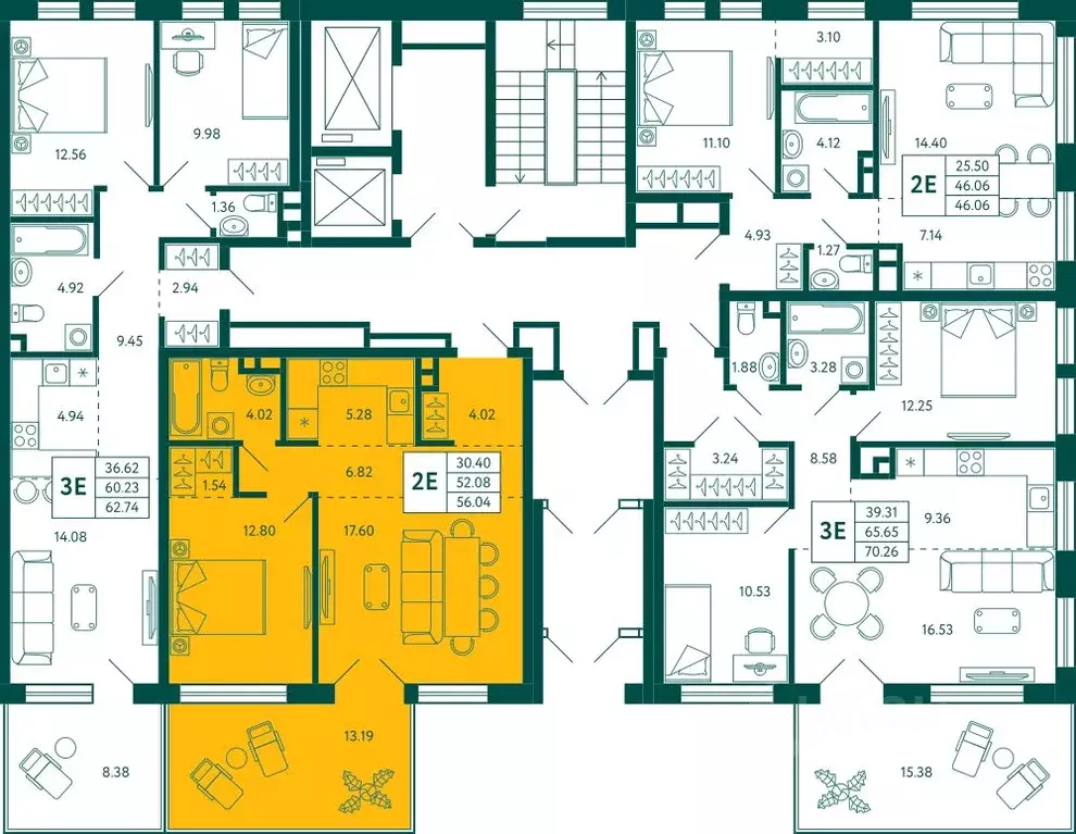 1-к кв. Башкортостан, Уфа Зеленая Роща жилрайон, Терле Парк жилой ... - Фото 2