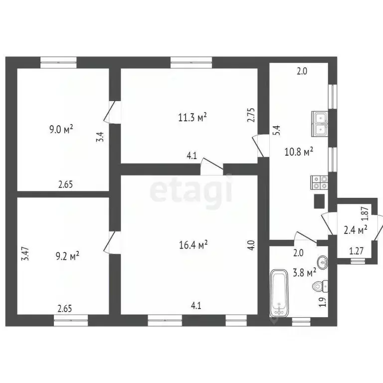 Дом в Ростовская область, Неклиновский район, Федоровское с/пос, с. ... - Фото 2