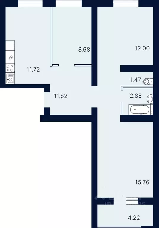 3-к кв. Саратовская область, Саратов Солнечный-2 жилрайон, Сияй-город ... - Фото 1