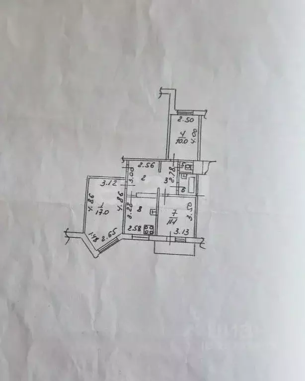 3-к кв. Липецкая область, Липецк ул. П.А. Папина, 17Б (62.3 м) - Фото 1