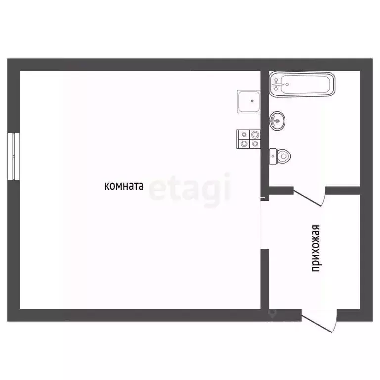 Студия Воронежская область, Воронеж ул. Хользунова, 68 (17.0 м) - Фото 2