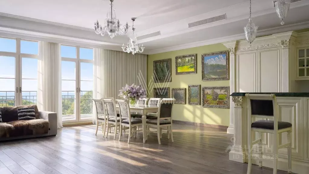 4-к кв. Москва Береговая ул., 4к10 (182.0 м) - Фото 1