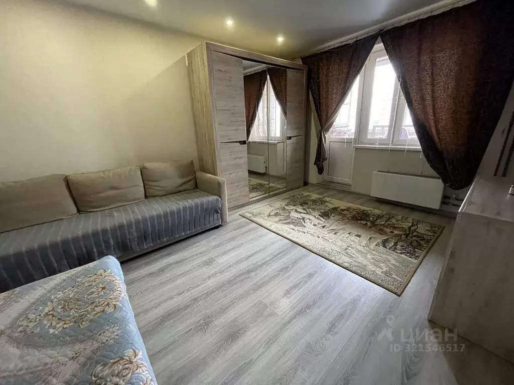 Квартира, 1 комната, 33.4 м - Фото 1