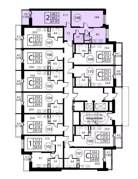 Студия Московская область, Домодедово Авиационный мкр, ул. Жуковского, ... - Фото 2