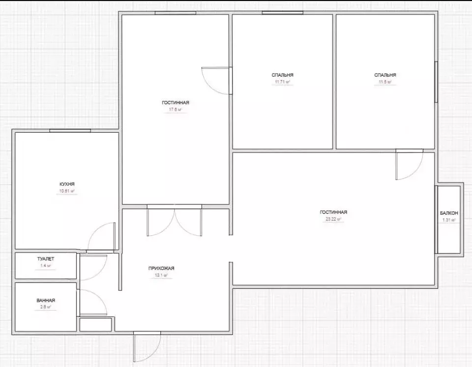4-к кв. Москва Каширское ш., 9К1 (92.6 м) - Фото 2