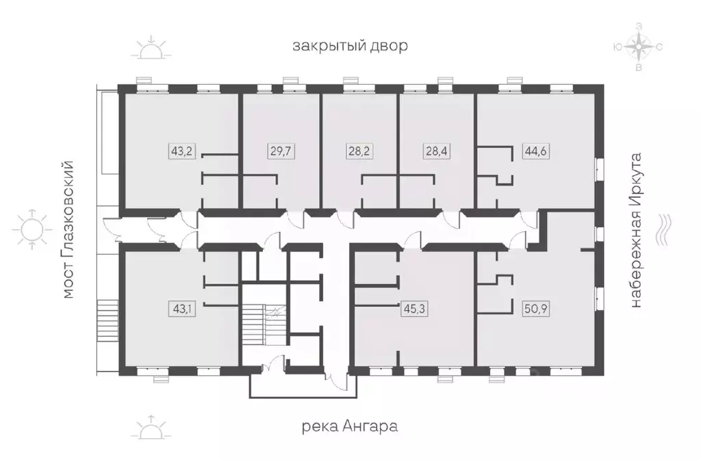 1-к кв. Иркутская область, Иркутск Затон кв-л, Затон жилой комплекс ... - Фото 2