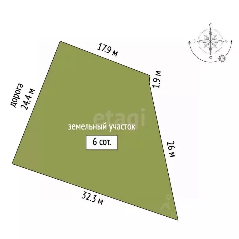 Участок в Ханты-Мансийский АО, Сургут 9-я линия (6.0 сот.) - Фото 2