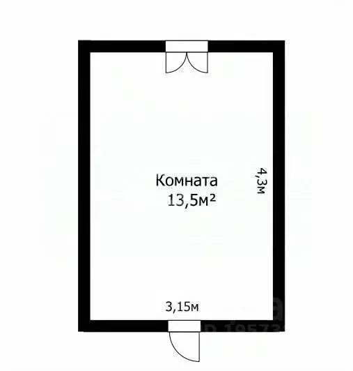 Комната Томская область, Северск ул. Крупской, 14А (13.5 м) - Фото 2