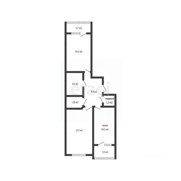 2-к кв. Краснодарский край, Краснодар ул. Имени Дмитрия Благоева, 31к1 ... - Фото 1