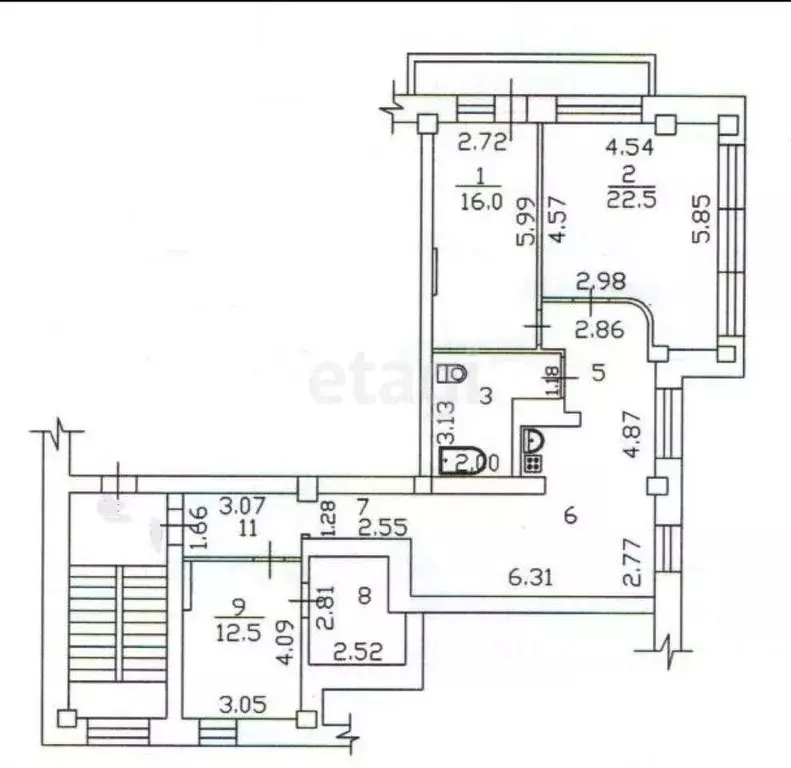4-к кв. Иркутская область, Иркутск Партизанская ул., 71А (104.7 м) - Фото 0