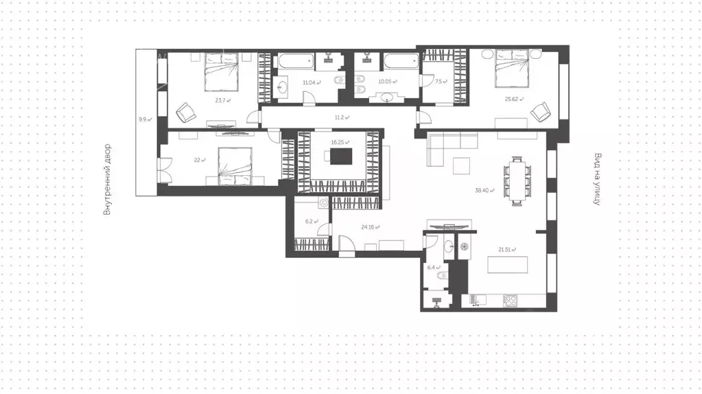 4-к кв. Москва ул. Ефремова, 19к2 (227.0 м) - Фото 1