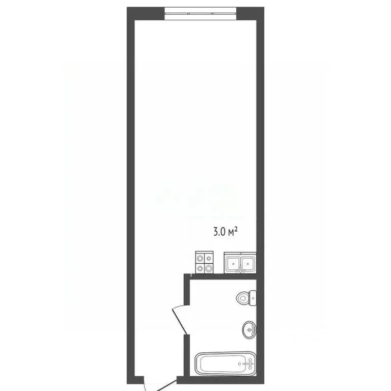 Студия Крым, Евпатория ул. Фрунзе (12.5 м) - Фото 1