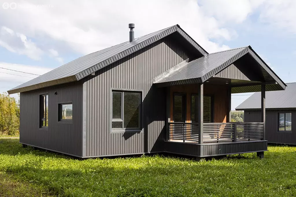 Дом в Завьяловский район, починок Мирный, Грибная улица, 15 (87 м) - Фото 1