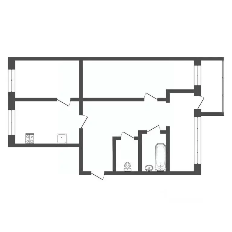3-к кв. Тульская область, Узловая ул. Завенягина, 26 (61.1 м) - Фото 2
