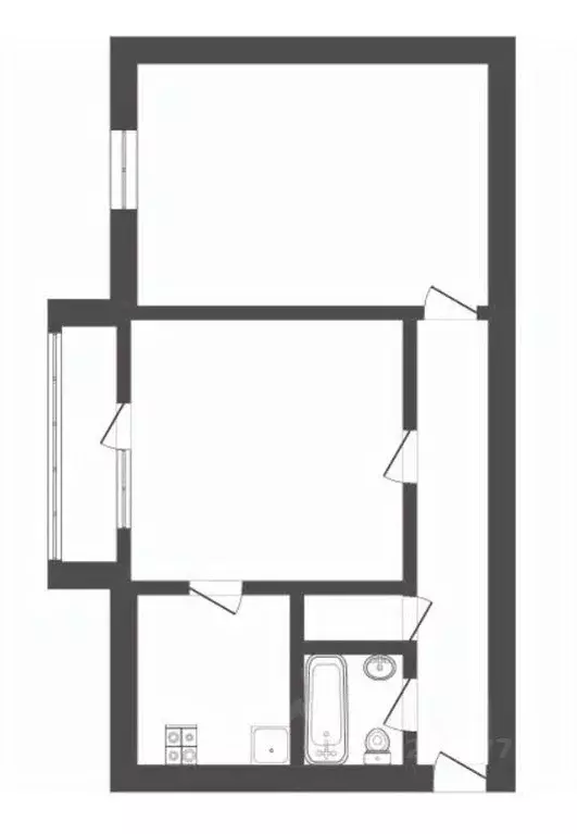 2-к кв. Воронежская область, Борисоглебск Северный мкр, 16 (43.4 м) - Фото 1