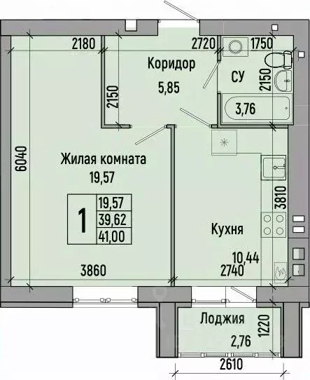 1-к кв. волгоградская область, волгоград долина-2 жилрайон, (41.0 м) - Фото 0