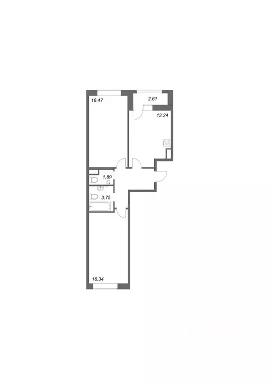 2-к кв. Санкт-Петербург Планерная ул., 87к1 (60.36 м) - Фото 1